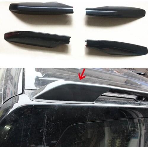 For Toyota Land Cruiser Prado FJ120 2003-2009 ABS Roof Rack Rail End Protection Cover Shell 4pcs Car Styling