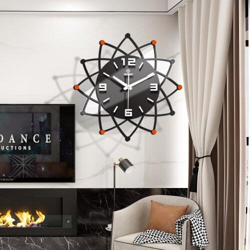 Acrylic Luminous Wall Clock Modern Creative Design For Living Room Bedroom Europe horloge Home decorative Quartz Needle Clock