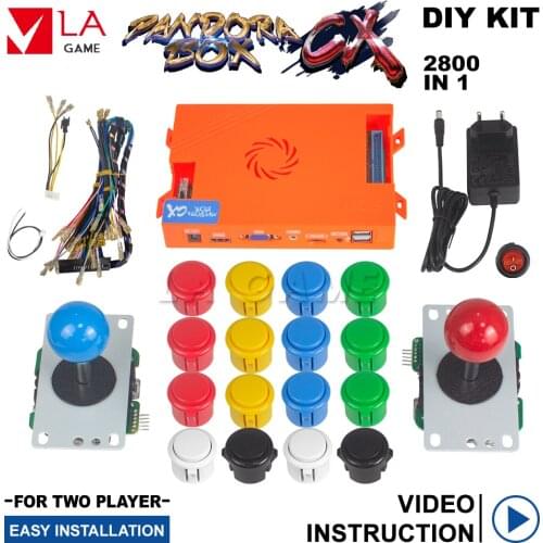 Save Game Progress Pandora Box Cx Kit Arcade Sanwa Original Arcade Button Style 5 Pin 8 Way Arcade Joystick Double