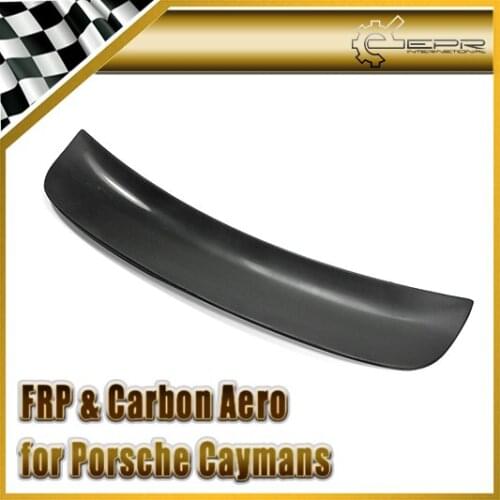 Car-styling For Porsche 06-12 Cayman (Boxster S need cayman spoiler mount) FRP Fiber Glass EP Style Rear Spoiler Fiberglass Wing