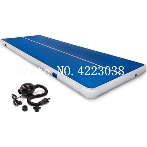 Free Shipping Air Track 8x2x0.2m Swimming Pool Floating Mat Dock Inflatable Air Tumble Track For Sale Gymnastics Mats
