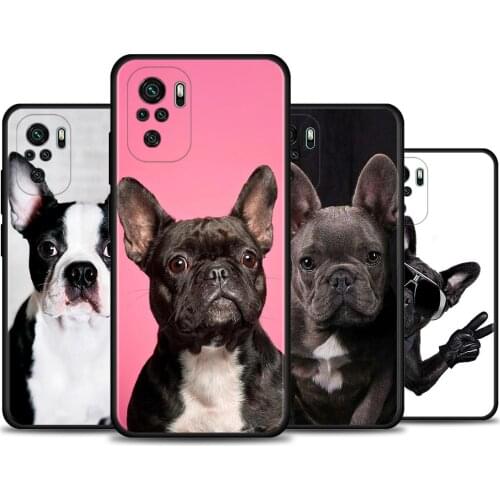 Case For Redmi Note 10 Pro Max 9 9T 9S 8 8T 7 Cover TPU Fundas For Redmi K40 Pro Plus 9 9A 9C Shell French Bulldog Dog