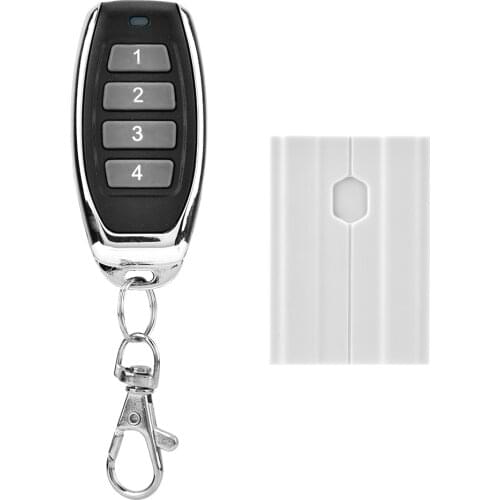 DC12V 4-Channel Learning Code Wireless Controller (Metal 7-Button Remote Control)Wireless Controller + Remote Control