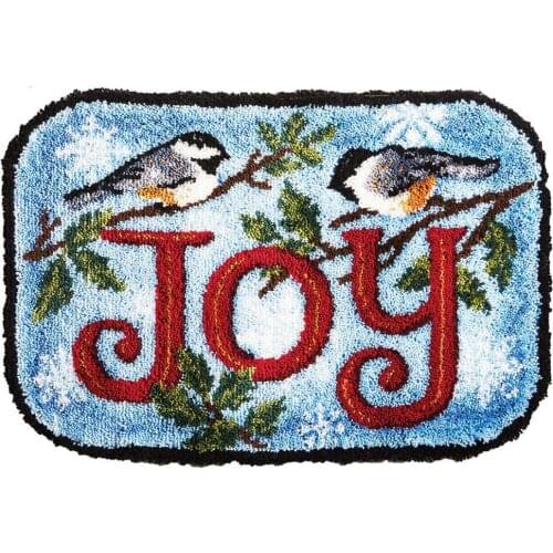 Tapestry Latch Hook Kits With Printed Canvas Birds Snow Embroidery Carpet Set Crafts for Adults Home Decoration
