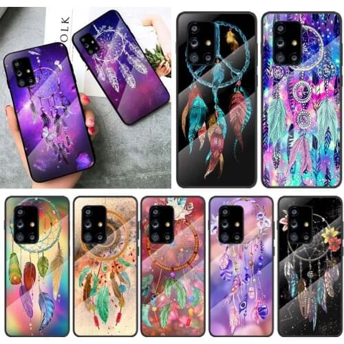 Hot Dream Catcher For Samsung Galaxy A91 A81 A72 A71 A52 A51 A41 A31 A21S A11 A01 Tempered Glass Cover