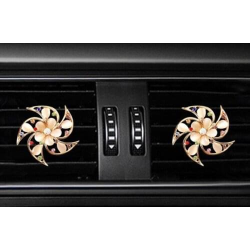 Inlay Water drill windmill car Air conditioning outlet perfume car perfume car interior accessories car fragrance