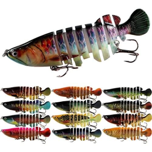 1Pcs Wobblers Fishing Lures 11cm 18.6g Artificial Multi-section Swim Hard Bait Crankbait JerkBait Trolling Pike Carp tackle