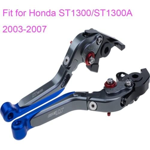 KODASKIN Left and Right Folding Extendable Brake Clutch Levers for Honda ST1300/ST1300A 2003-2007
