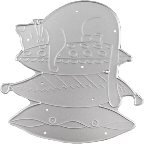 Cats Pillow Metal Cutting Dies Stencil Scrapbooking DIY Album Stamp Paper Card