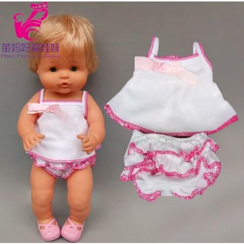 40cm baby doll vest dress underwearfor 40cm Nenuco Ropa y su Hermanita doll clothes accessories