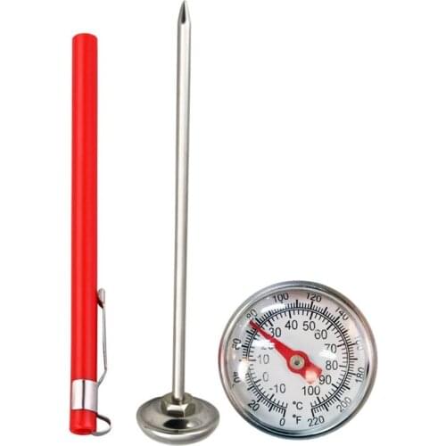 Mechanical Meat Milk Thermometer Kitchen Stainless Steel Probe Food Thermometer