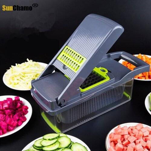 Multifunctional Vegetable Cutter Shredder Slicers Fruit Potato Peeler Carrot Grater Kitchen Accessories Onion Tomato Slicer
