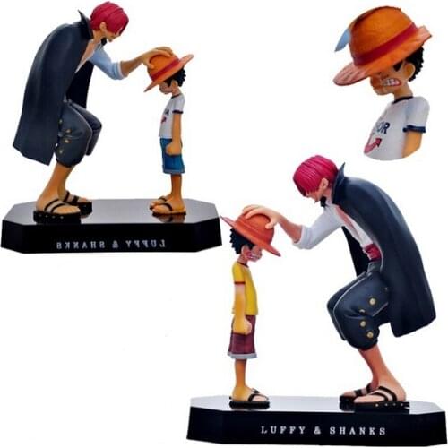 NEW hot 18cm One piece Akakami no shankusu Luffy Classic memory action figure toys doll collection Christmas toy no box