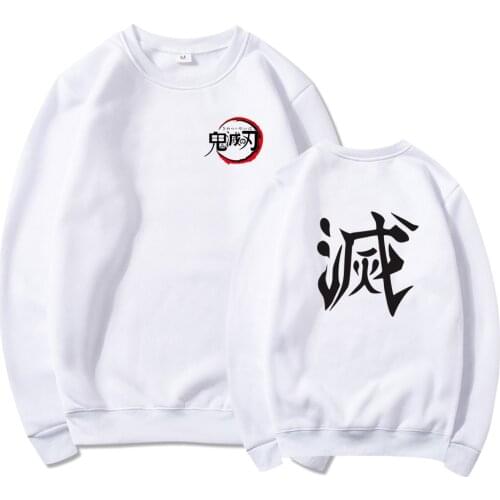 Autumn Winter Anime Cartoon Demon Slayer Kimetsu No Yaiba Hoodies Men Women Harajuku Pullover Sweatshirt Hip Hop Casual Tops