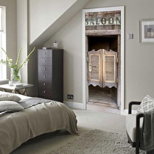 Funlife Hotel saloon European living room bedroom decoration renovation creative door wall affixed DM018