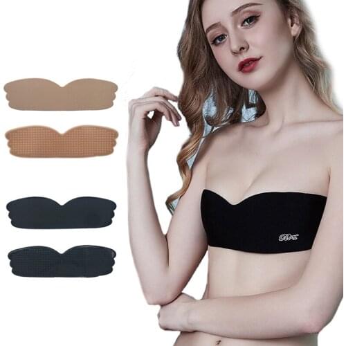 Sexy Women Underwear One Stick Molding Self Adhesive Bralette Push Up Invisible Bra Seamless Wireless Bras For Women Solid Color