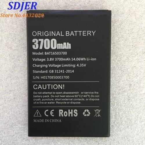 DOOGEE x7 Replacement BAT16503700 3700mAh Large Capacity Li-ion Backup Battery For DOOGEE x7 x7s Smart Phone