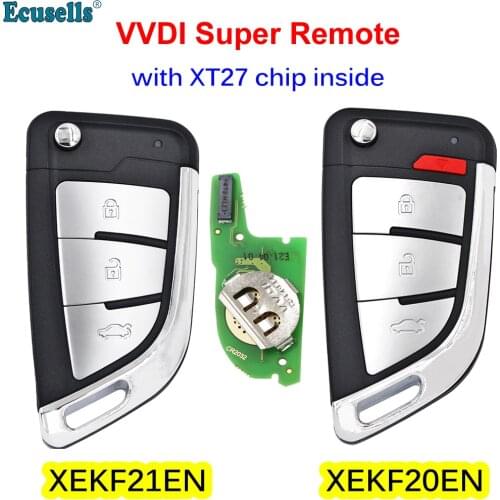 Xhorse XEKF21EN XEKF20EN VVDI XE series Super Remote with XT27A XT27A66 Chip for VVDI2 /VVDI MINI Key Tool/VVDI Key Tool Max