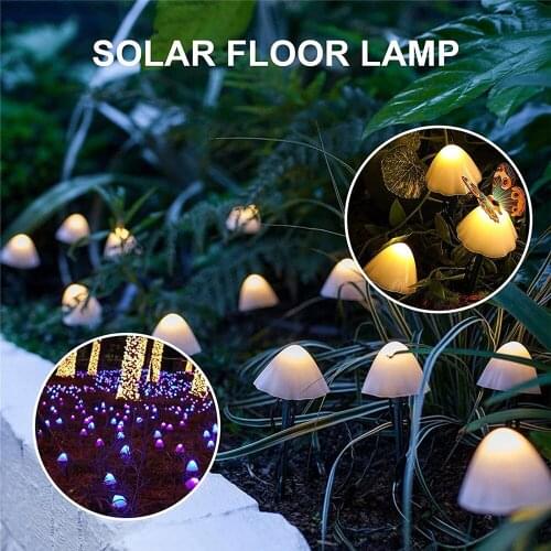 LED Solar String Light Garden Decoration Mushroom Lights IP65 Waterproof Garland Patio Decor Outdoor Solar Lights Fairy Light