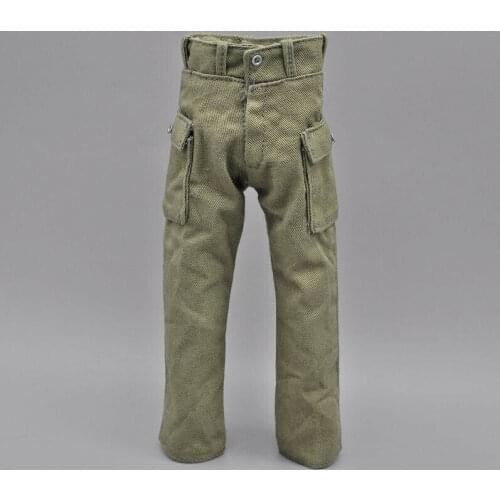 1/6th WWII Modern U.S. Army German Army Allied Forces Army Green Casual Pants