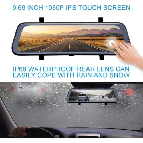 10 Inch Car DVR HD 1080P Car Dash Camera Touch High-Definition Dash Cam Full Screen Night Vision Video Recorder Stream Media DVR