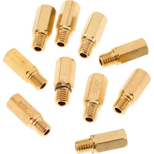 10 Pieces Solid Carburetor Main Jets for PWK KOSO KEIHIN OKO 120, 125, 130, 135, 140, 145, 150, 155, 160, 170