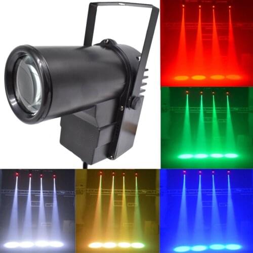 10W Cree led Lamp RGBW 4IN1 LED Pinspot Light DMX512 Control Dj Disco Ball Stage Lights