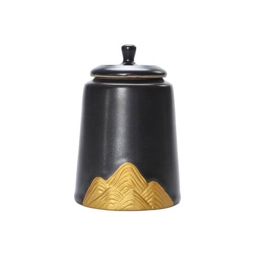 Tea Cans Ceramic Portable Sealed Storage Canned Tea Pu'er Tea Packaging Box Chinese Style Teaware Free Shipping