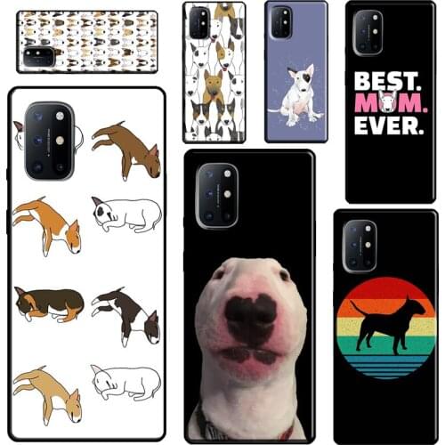 English Bull Terrier For OnePlus 9 Pro 7 8 Pro 7T 8T 9R Case For Realme 8 Pro GT C3 C15 C21 Q3 6 7 Pro 7i Cover