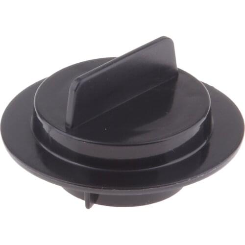 Black Car Vehicles Plastic Petrol Fuel Gas Can Stopper Cap Round Shape