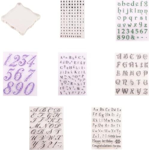 DIY Letter Alphabet Silicone Cake Cookie Cutter Embosser Stamp Sticky Pad Sugarcraft Fondant Decorating Tools