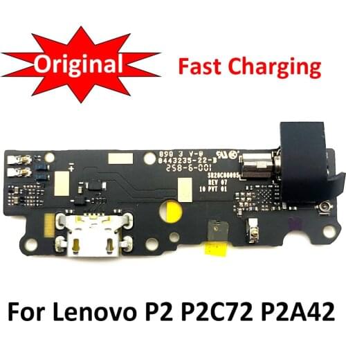 Dock Connector Micro USB Charger Charging Port Flex Cable Microphone Board For Lenovo VIBE P2 P2C72 P2A42