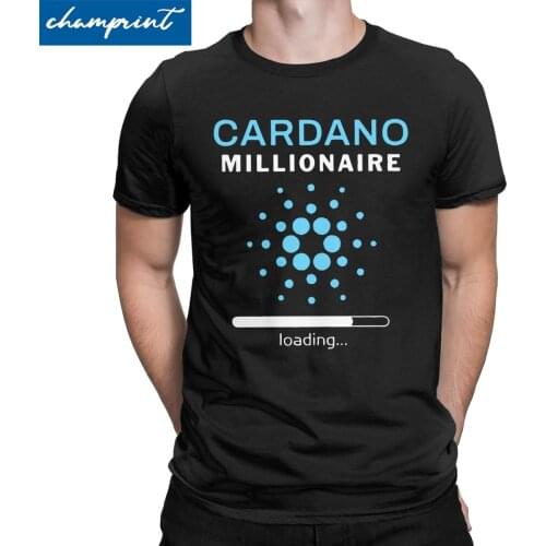 Cardano Millionaire Loading T-Shirts Men Women Hodl ADA Crypto Coin Cryptocurrency Tee Shirt Crew Neck T Shirts Printed Clothes