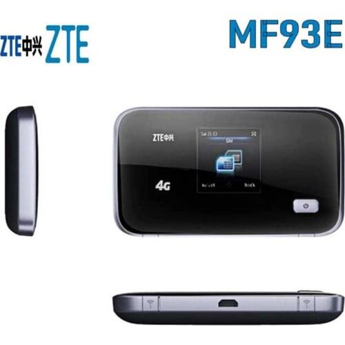 Original Unlock 100Mbps ZTE MF93E 4G LTE Pocket Wi Fi Router Support LTE FDD And TDD