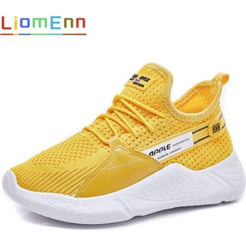 Summer Womens Sneakers 2021 Light Running Sport Shoes Woman Yellow White Pink Breathable tenis Trainers Vulcanized Basket femme
