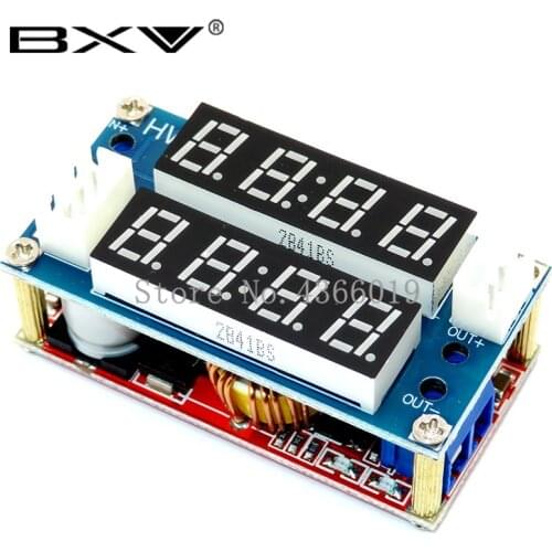 2 in 1 XL4015 5A Adjustable Power CC/CV Step-down Charge Module LED Driver Voltmeter Ammeter Constant current constant voltage