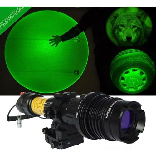 Laserspeed LS-KS1-G100A Weapon Laser 100mw Powerful Green Laser Pointer/laser designator/handheld