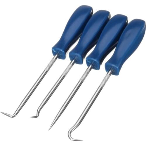 4Pcs Pick and Hook Set O Ring Oil Seal Gasket Puller Remover Craft Hand Tool