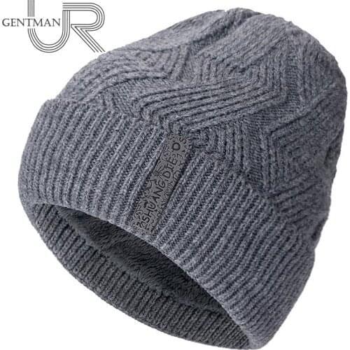New High Quality Winter Hats For Men Twist Design Fashion Warm Ski Beanie High Quality Wool And Cotton Blend Relaxed Knitted Hat