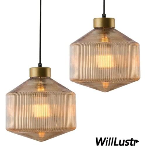 Retro Smoke Amber Glass Pendant Lamp Restaurant Corridor Aisle Bistro Cafe Hotel Dinning Room Bedside Vintage Suspension Light