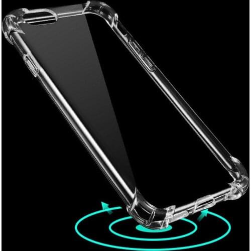 Transparent Phone Case For iPhone 11 12 Pro Max Silicone Anti-knock Soft Cellphone Cover Protector To iPhone 7 8 Plus 6 X XS Max