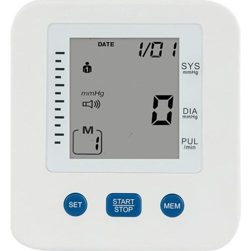 Automatic Arm Type Electronic Sphygmomanometer English Without Voice LCD Digital Display Sphygmomanometer