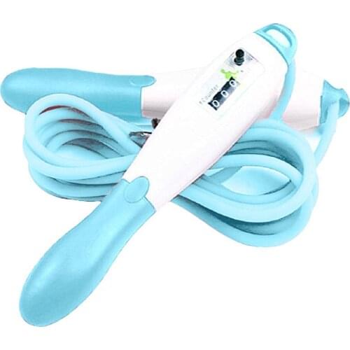 Skipping Rope Anti-slip Handle Portable Sport Bodybuilding Fitness Kids Plastic Handle Jump Wire Counting Skipping Rope