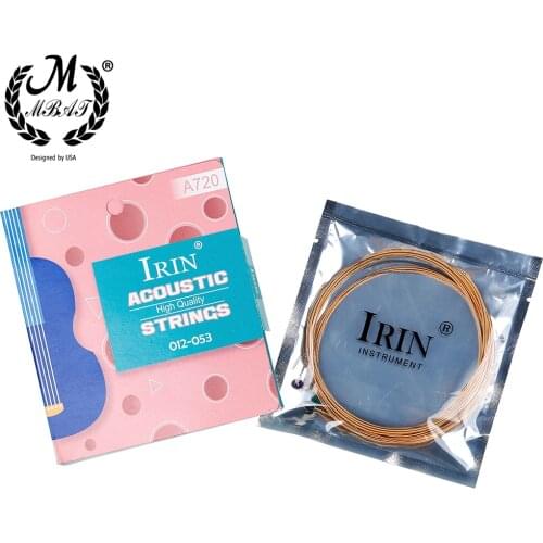 M MBAT High Quality 6Pcs/Set A720 Acoustic Guitar Strings Phosphor Bronze Stainless Steel Guitar Strings Instrument Accessories
