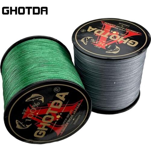 GHOTDA 9 Strands Super Strong PE Multifilament Fishing Line 500M Braided Fishing Line Weaves Rope Diameter 0.14-0.55mm