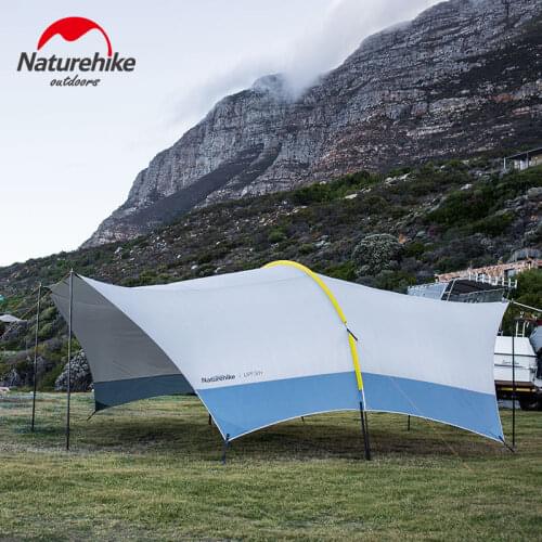 Naturehike Large Size 15D Oxford Fabric Sunshade Tent Sun Shelter With Pole Cloud Dome