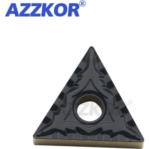 TNMG1604-BQ NT6125 Turning Tools Insert CNC Center Lathe For A3 Steel 45# Steel Q235 Steel Maching AZZKOR Triangle Carbide Blade