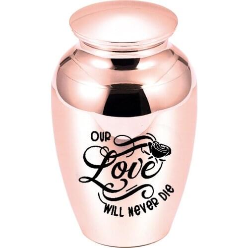 5 Colors Aluminum Alloy Cremation Urn for Ashes Pet Keepsake Commemorate the Departed Love Casket Mini Memorials Urns for Ashes