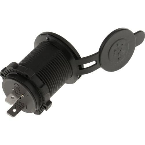 Boat Car Waterproof Twin USB Charger Socket Outlet DC 12V 4.2A Panel Mount