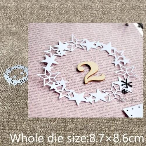 XLDesign Craft Metal Cutting Dies cut dies stars circle ring decoration scrapbook Album Paper Card Craft Embossing die cuts